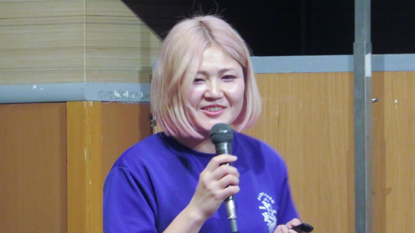 自身の取り組みを紹介する佐藤めぐみ代表