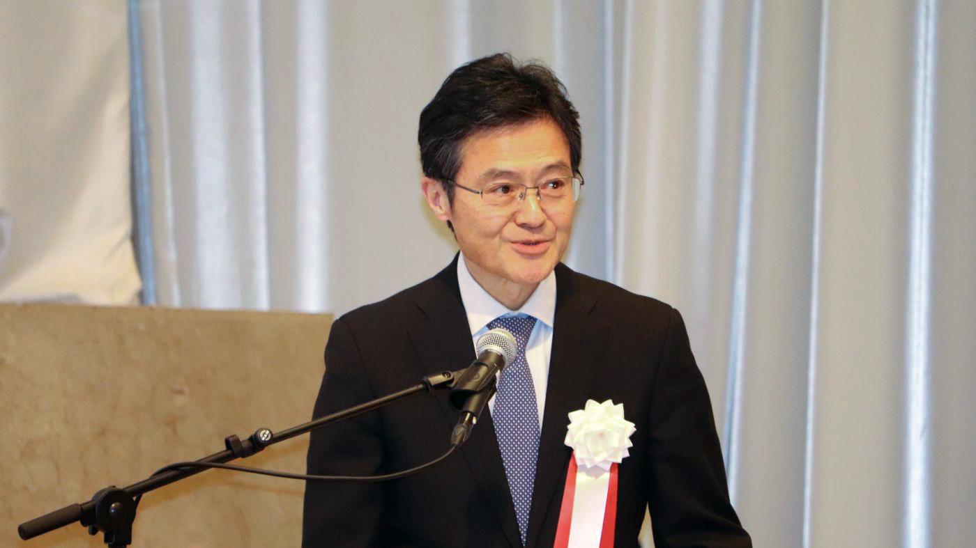 講演する本郷秀毅常務