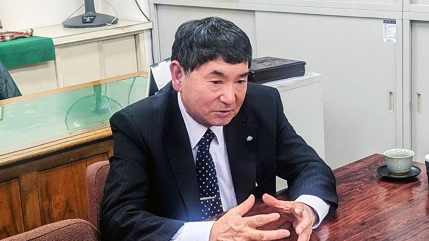 酪農家として初めて道農連のトップに就任した出嶋辰三氏