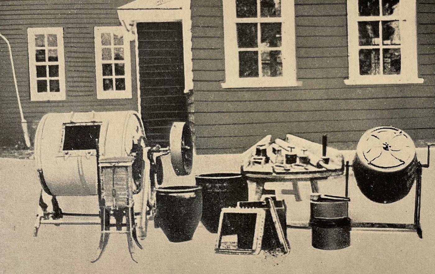 初期のバター製造機器（雪印メグミルク蔵）